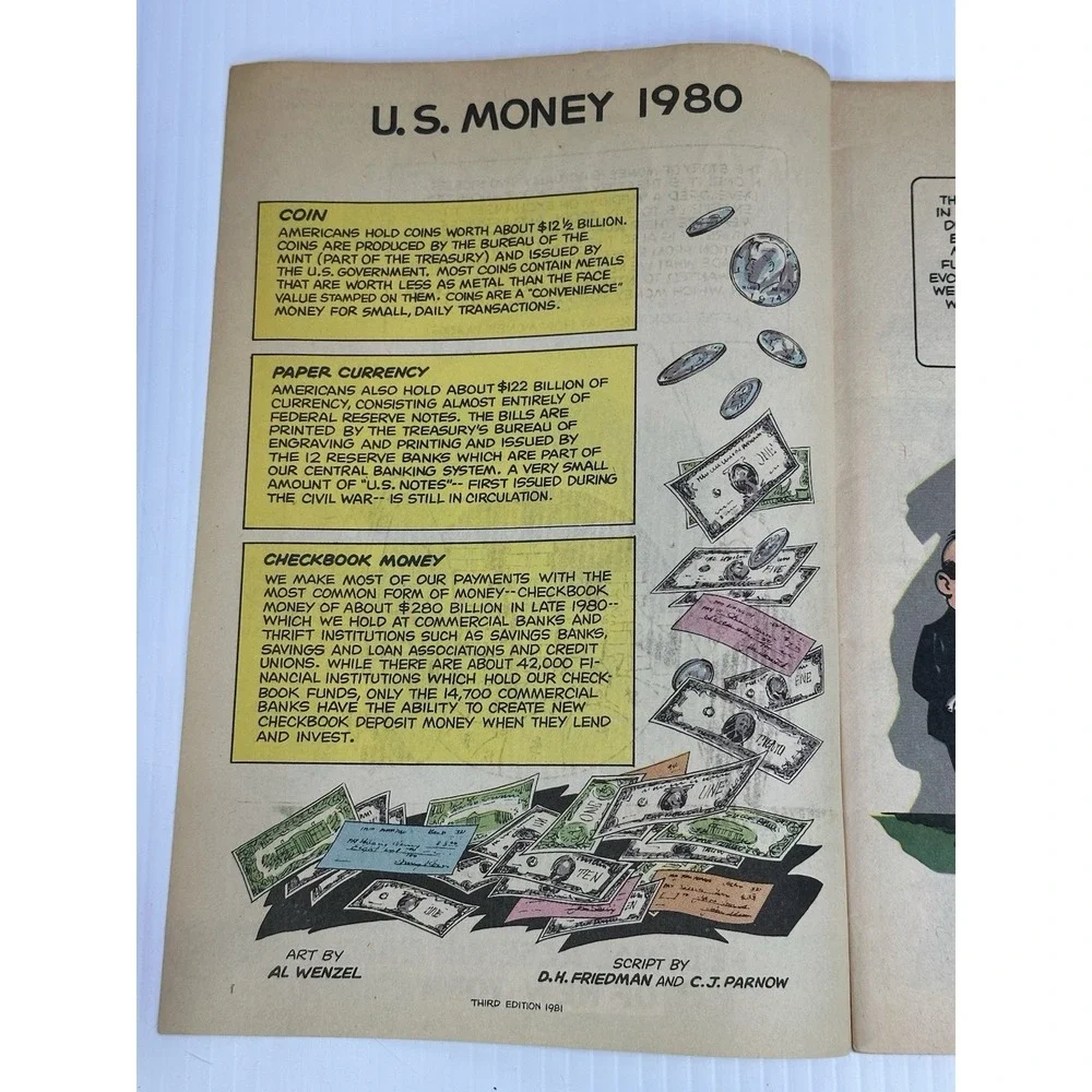 The Story of Money 1981 3rd Edition Promotional Comic Federal Reserve Bank of NY